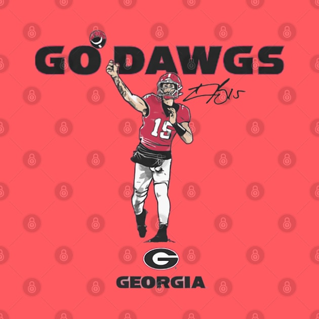 Carson Beck Go Dawgs by artbygonzalez