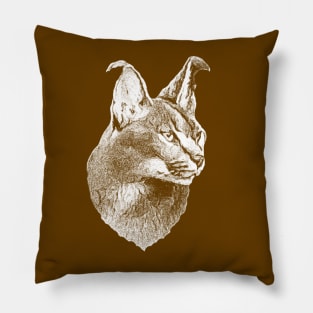 Caracal portrait Pillow