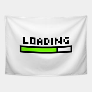 Loading simple green design Tapestry