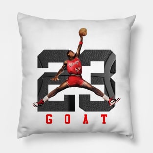 MJ Goat 23 Grey Pillow