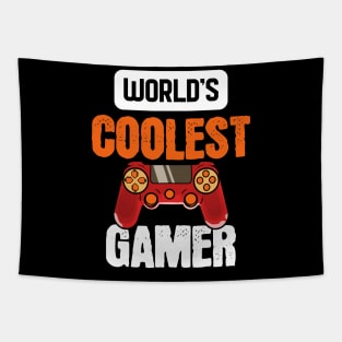 Worlds Coolest Gamer - For Gamers Tapestry