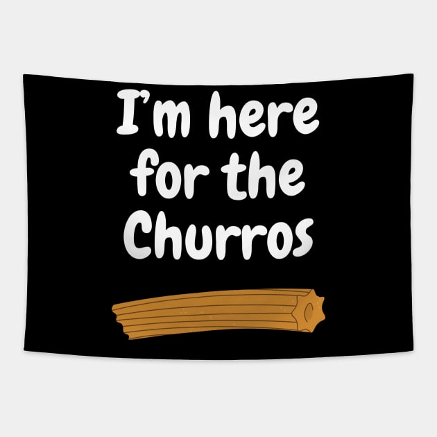 I'm here for the Churros Tapestry by We Like Theme Parks