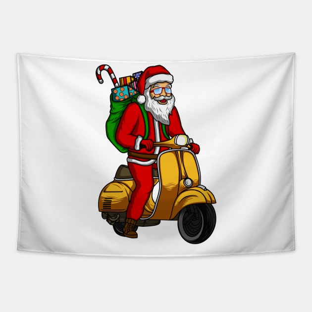 SANTA IS COMING Tapestry by canzyartstudio