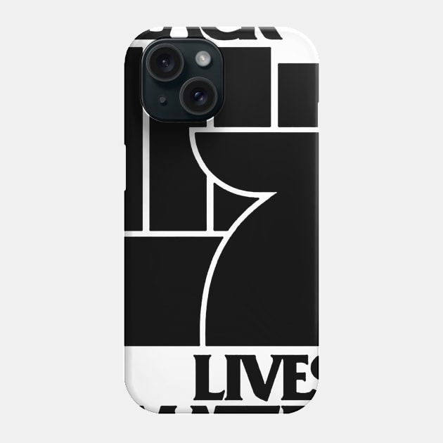 Black Flag Live Matter Phone Case by KC Casuals