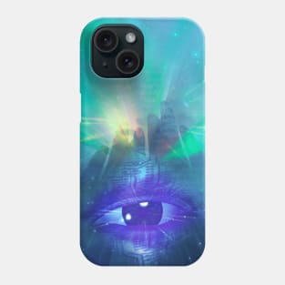 Vision of a cyborg Phone Case