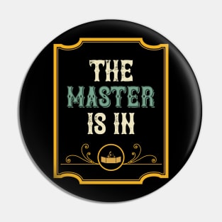 The Master Is in Vintage Tabletop RPG Pin