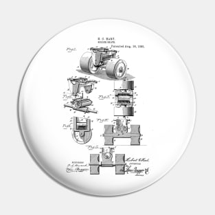 Roller Skate Vintage Patent Hand Drawing Pin