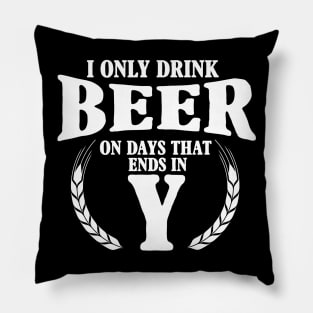 I only drink beer Pillow