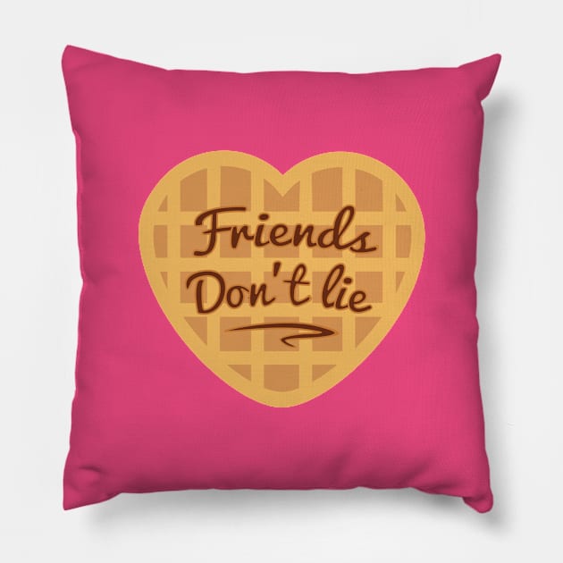 Friends don't lie Pillow by SarahConH