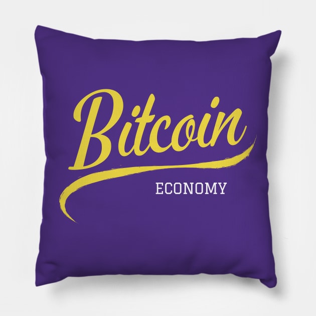 Bitcoin Economy Pillow by The Dream Team