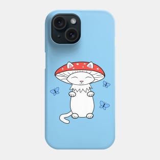 Mushroom cat Phone Case