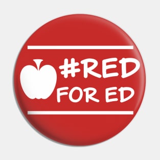 Red for Ed (smooth) Pin