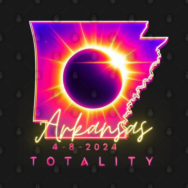 ARKANSAS TOTALITY NEON GLOW TOTAL ECLIPSE 4-8-2024 by Truth or Rare