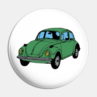 Green Car Pin