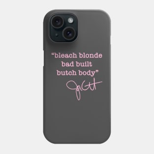 bleach blonde bad built butch body - jasmine crockett (pink) Phone Case