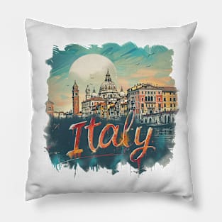 Italy t-shirt Pillow