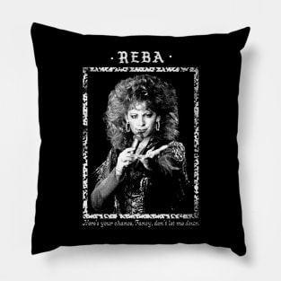 Reba /// Fancy \\\ Vintage Faded Style Fan Design Pillow