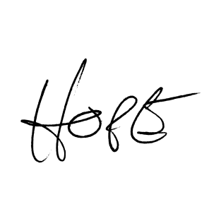 Hope - Jared Padalecki handwriting - black font T-Shirt