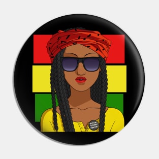 Black Girl Magic African American Pride Pin