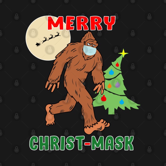 Merry Christmask Sasquatch Mask Social Distance. by Maxx Exchange