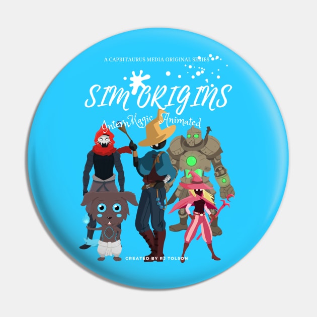 SIM Origins: InternMagic Animated T-Shirt Pin by RJ Tolson's Merch Store