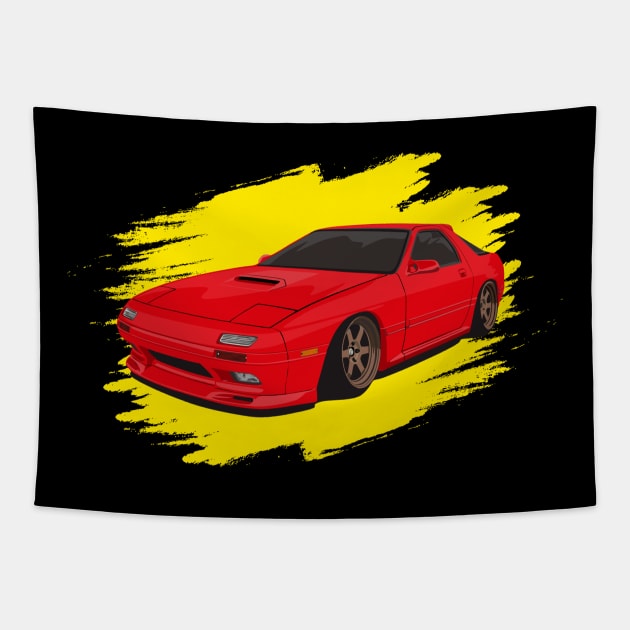 Mazda RX7 JDM Tapestry by FungibleDesign