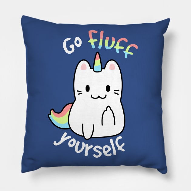 Go Fluff Yourself - Caticorn Pillow by G! Zone