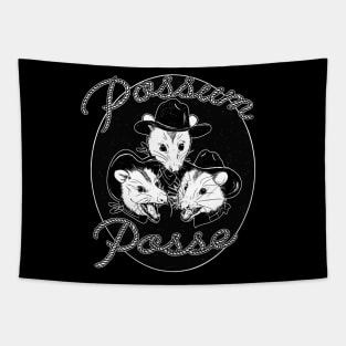 Possum Posse in Midnight Black Tapestry