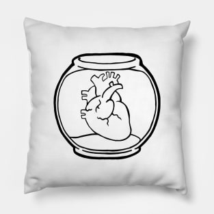 Fishbowl Heart Pillow