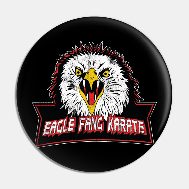 Cobra Kai - Eagle Fang Karate Vintage Style Pin by wookiemike