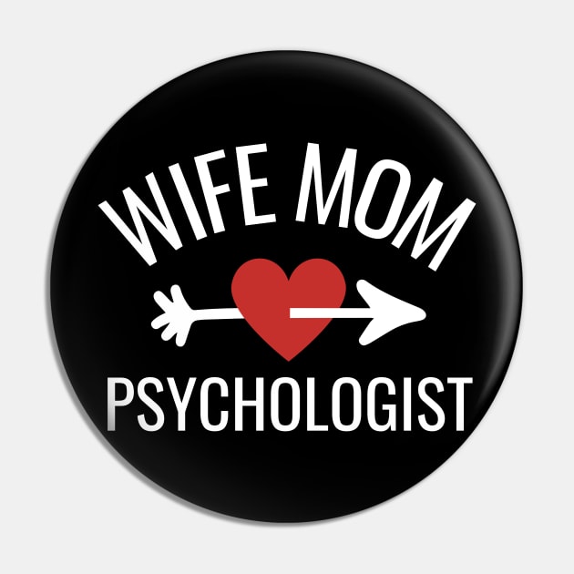 Wife Mom Psychologist Gift Idea Pin by divinoro trendy boutique