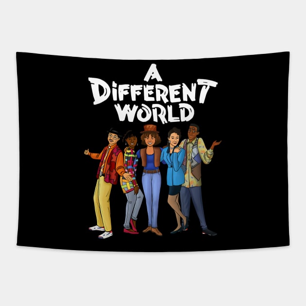 A different world white style Tapestry by Jendralsambo