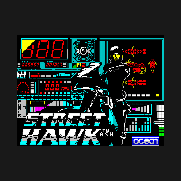 Street Hawk Game Screen by BigOrangeShirtShop