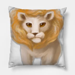 Cute Lion Drawing Pillow