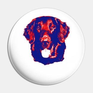 Flat-Coated Retriever Pin