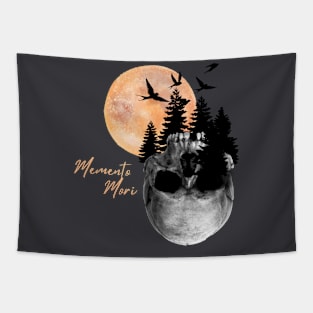 Memento Mori Moonrise - Skull Island Design Tapestry