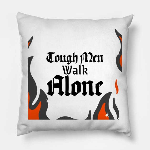 Tough Men, Motorcycle Riders, Free Strong Men, Big Man Pillow by IncrediblyDone