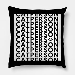 Cat person tshirt Pillow