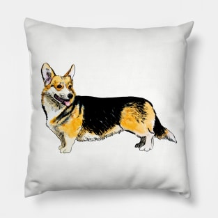 corgi pembroke Pillow