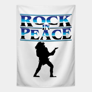 Rock In Peace Eddie Munson Hawkins High Stranger Things Vecna 80s Metal Music Tapestry