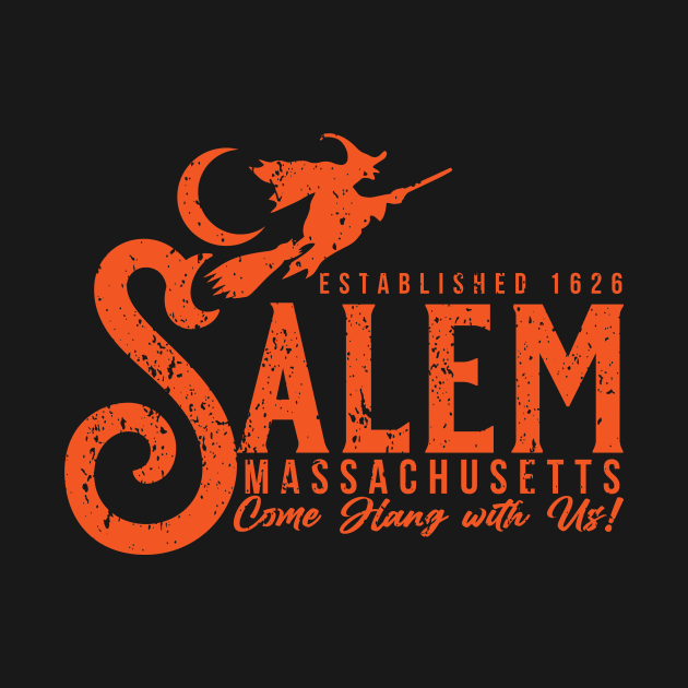 Salem Mass T-Shirt by Jim8ball Designs