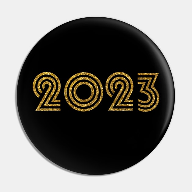 2023 Birth Year Glitter Effect Pin by Elsie Bee Designs