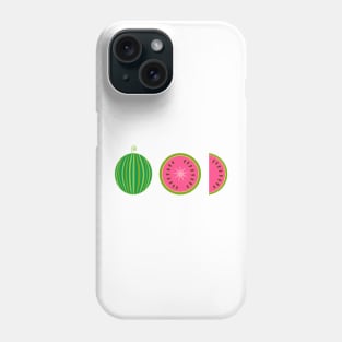 Fresh and juicy watermelon and slices Phone Case