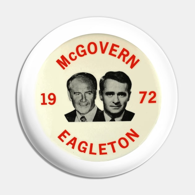 McGovern - Eagleton 1972 Presidential Campaign Button Pin by Naves