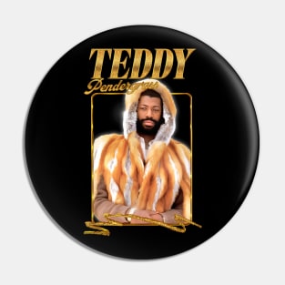 Teddy Pendergrass / 80s Retro Soul Fan Design Pin