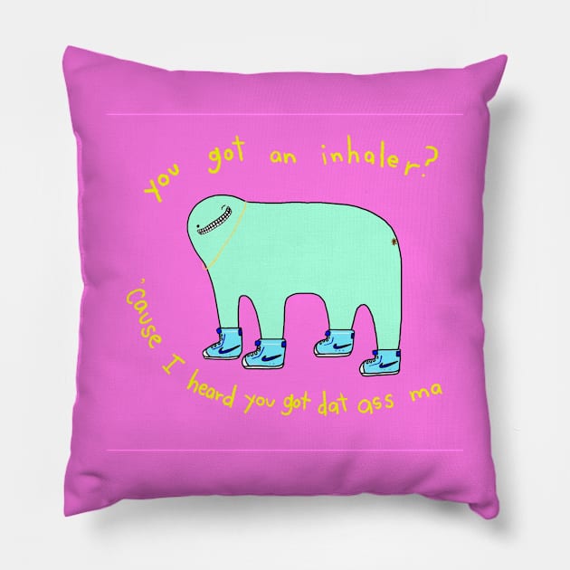 Kicks Pillow by lousydrawingsforgoodpeople