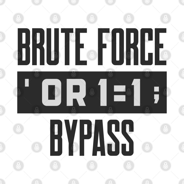 Cybersecurity Brute Force or Bypass SQL Injection by FSEstyle