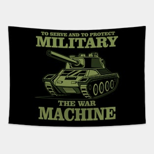 Military Tank Machine Tapestry