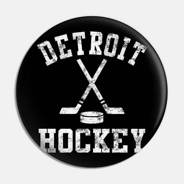 Vintage Detroit Hockey Pin by tropicalteesshop