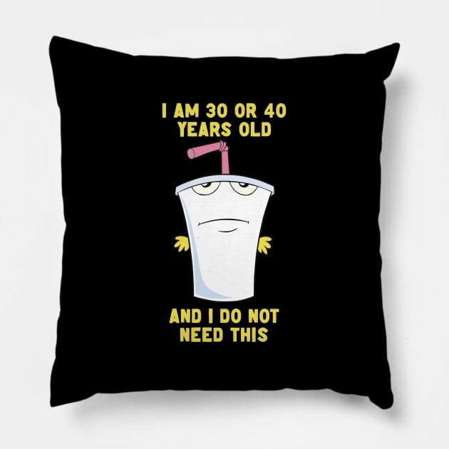 30 or 40 (remix) Pillow by benjaminhbailey